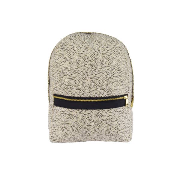 Cheetah Seersucker Medium Backpack | Mint