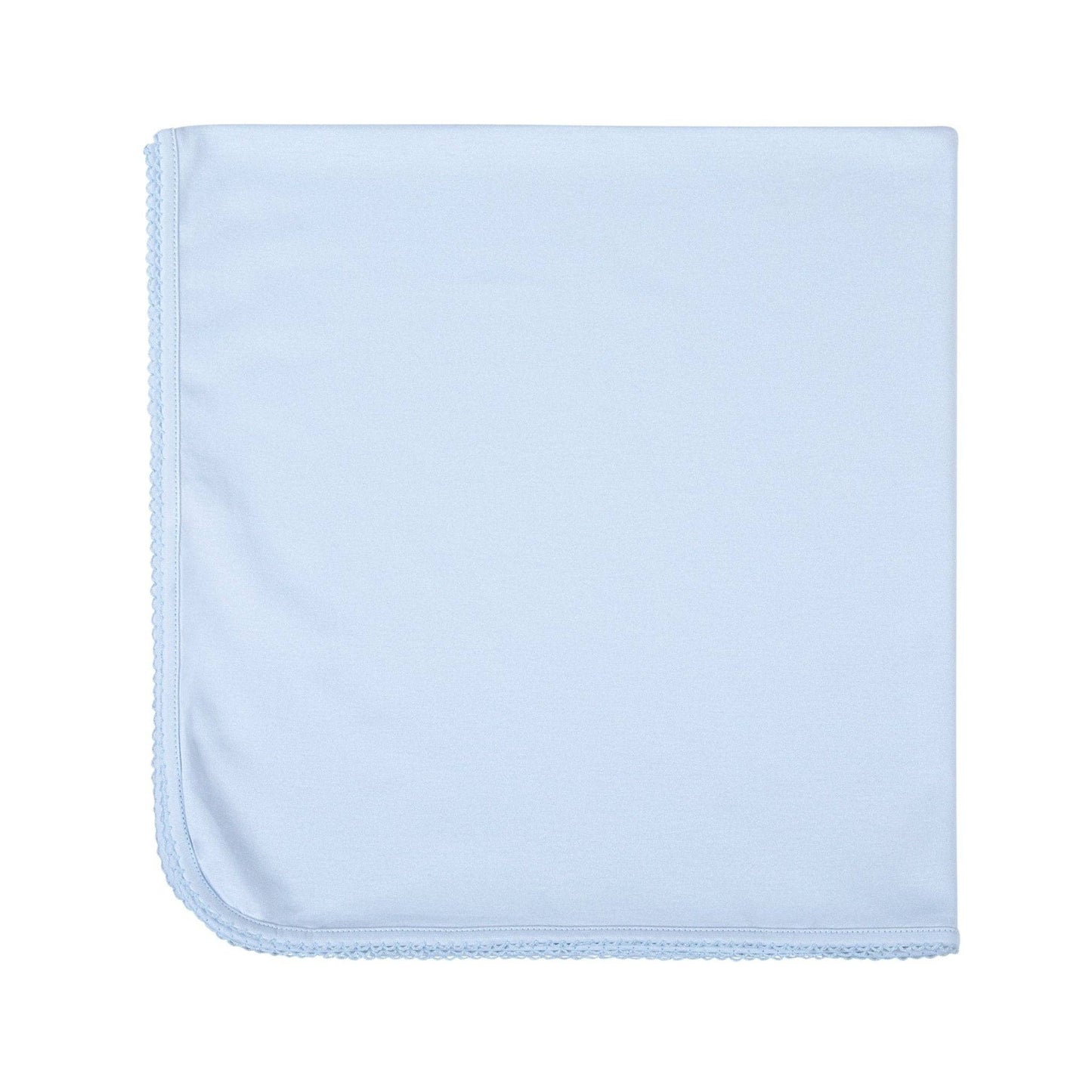 Pink & Blue Receiving Blanket - Blue: One Size