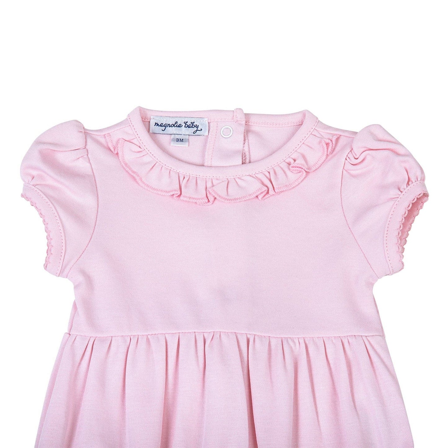 Pink & Blue Short Sleeve Bubble - Pink: 6 Months