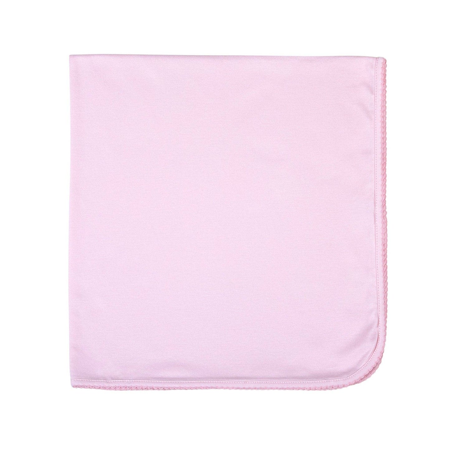 Pink & Blue Receiving Blanket - Pink: One Size