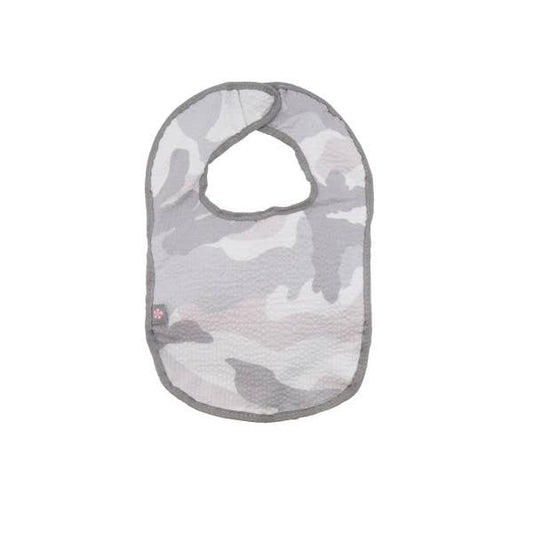 Snow Camo Seersucker Bib | Mint