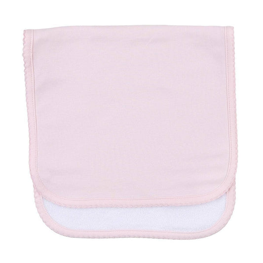 Essentials Solid Pink Burp Cloth: Pink / One Size