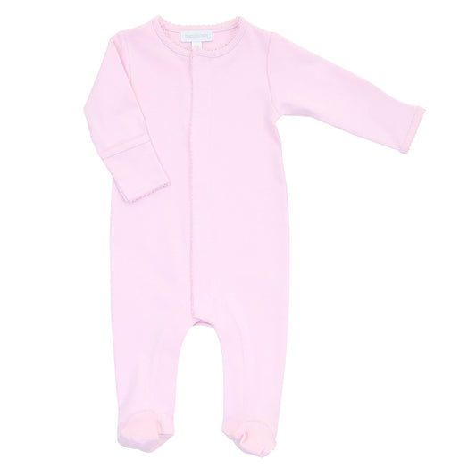 Essentials Solid Pink Footie: Pink / Newborn