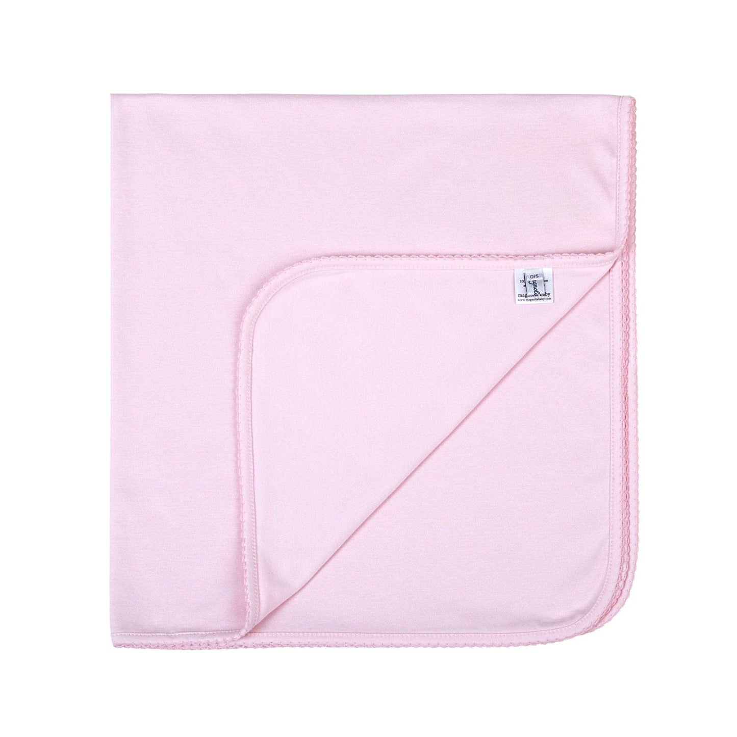 Pink & Blue Receiving Blanket - Pink: One Size