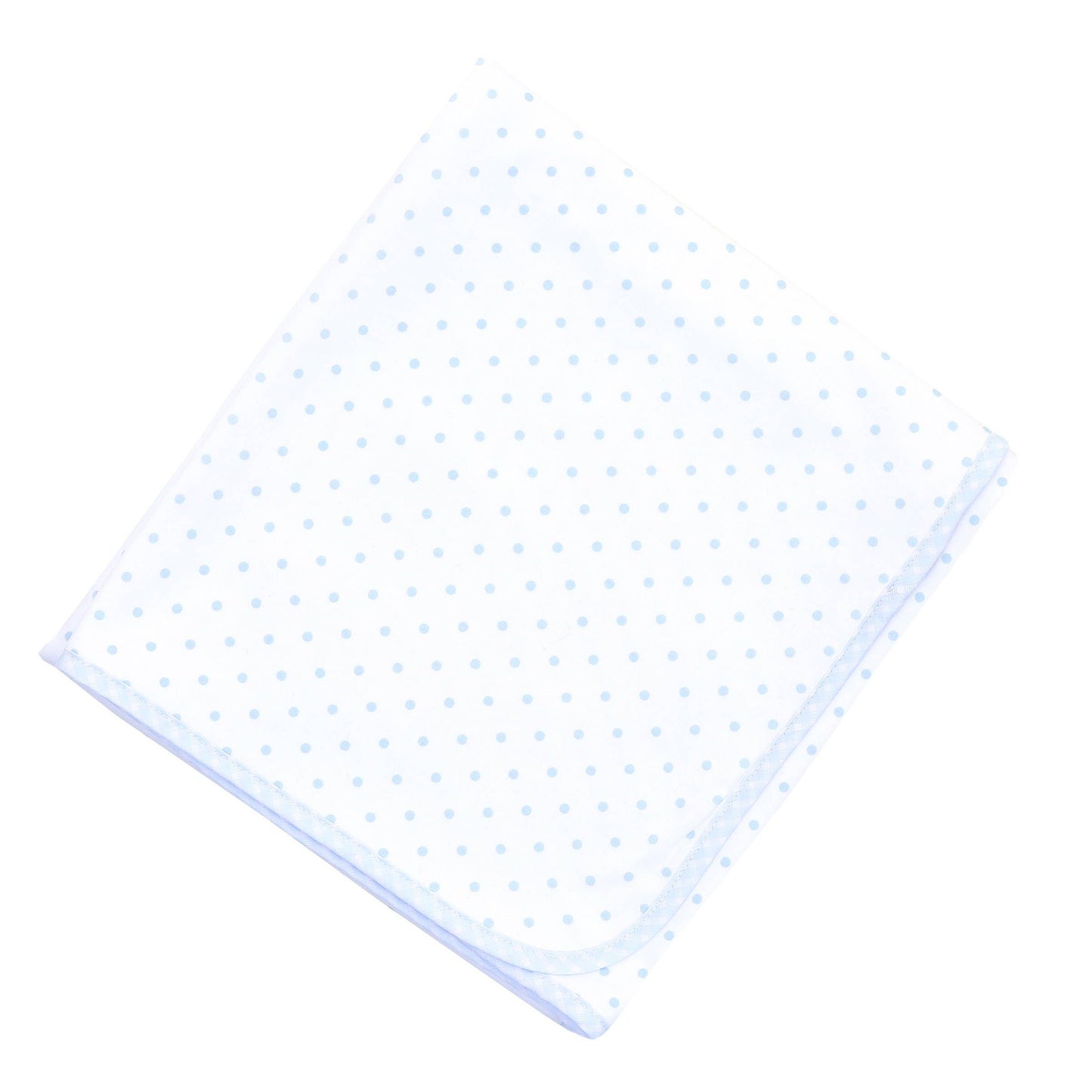 Gingham Dots Blanket - Blue: Blue / One Size