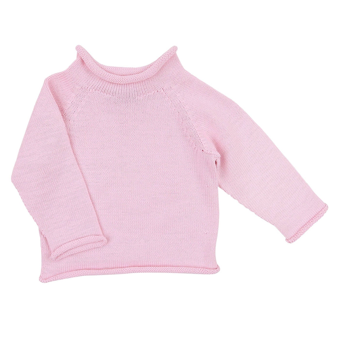 Essentials Knits Pink Raglan Sweater: 9 Months