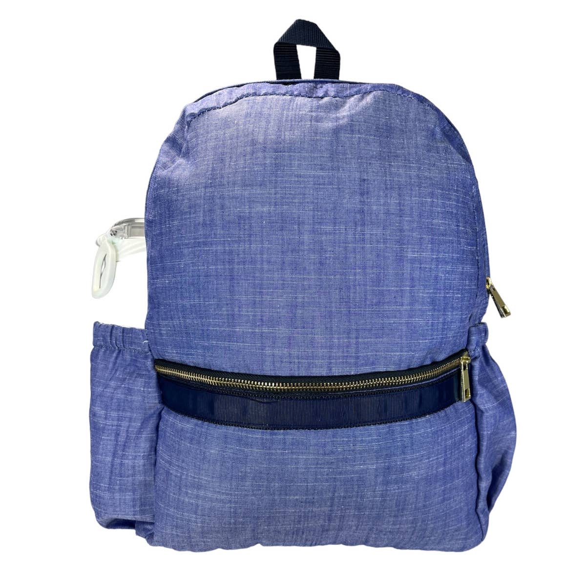 Navy Chambray Medium Backpack w/ Pocket | Mint