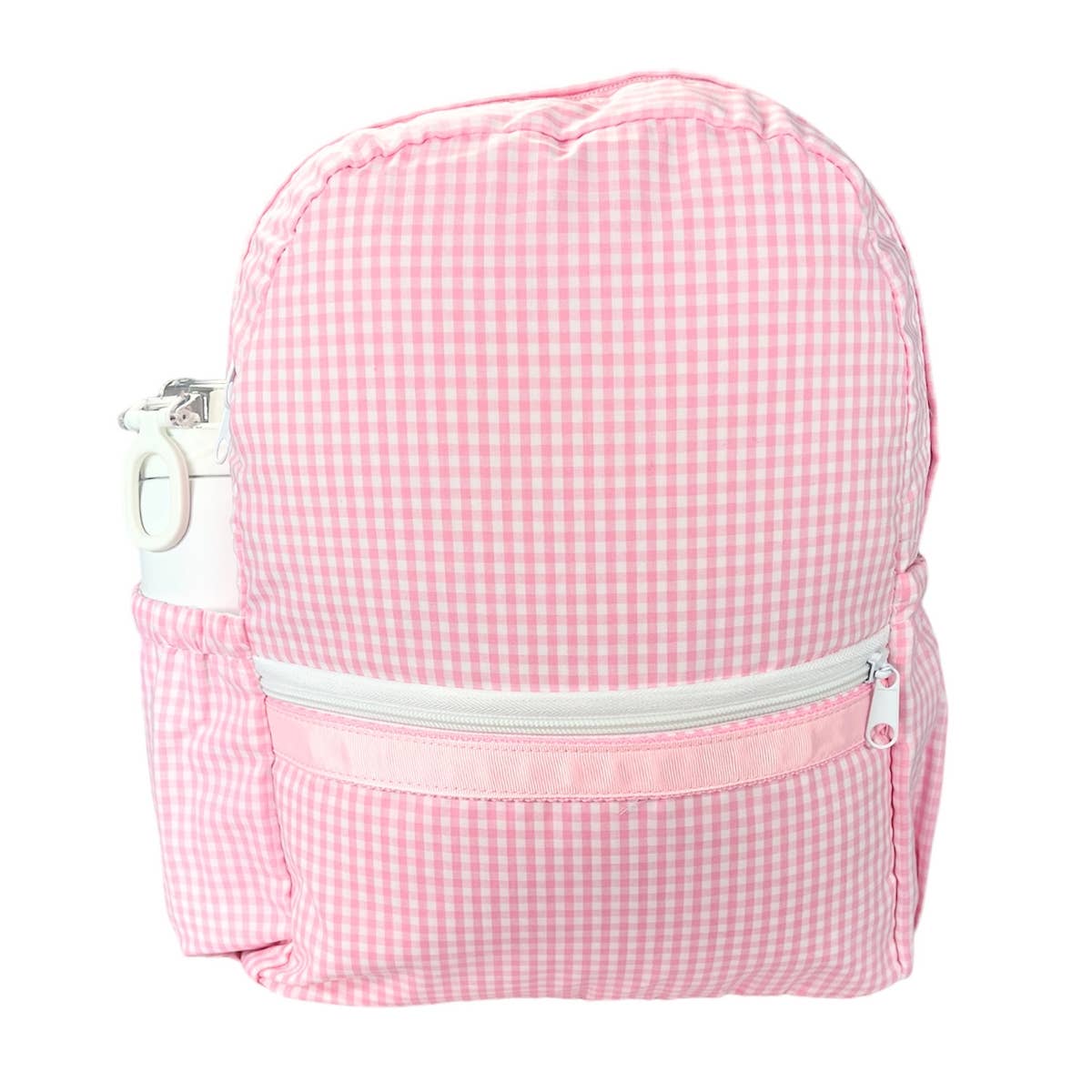 Pink Gingham Medium Backpack w/ Pocket | Mint