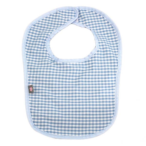 Baby Blue Gingham Bib | Mint