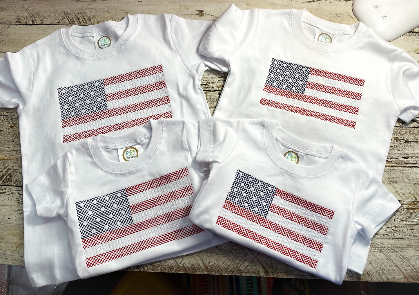 Unisex flag tee