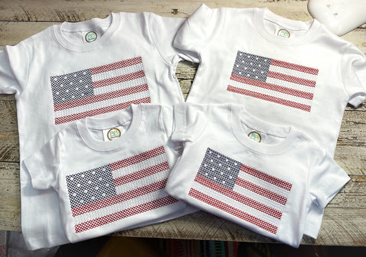 Unisex flag tee